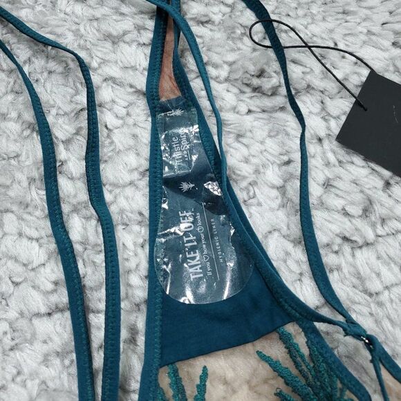 Thistle and Spire Women's Brooklyn Haze Thong Emerald Toffee Green Size 3X - Picture 6 of 6